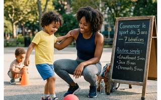 photo maman et son enfant de 3 ans qui joue