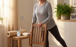 photo senior pratique gym douce