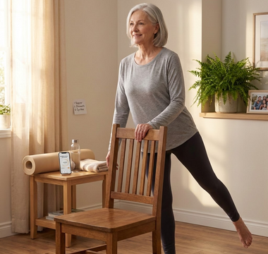 photo senior pratique gym douce