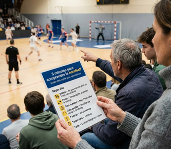 photo pendant un match de handball