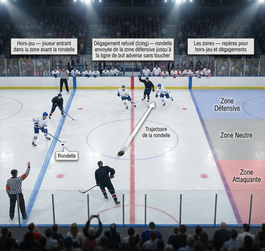 Hors-jeu, icing et zones : les règles du hockey sur glace expliquées simplement