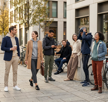 photo de personnes portant un sweat capuche