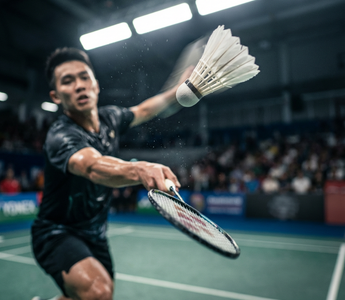 Quelle vitesse peut atteindre le volant au badminton ?