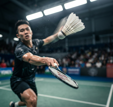 Quelle vitesse peut atteindre le volant au badminton ?
