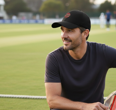 joueur de cricket terrain