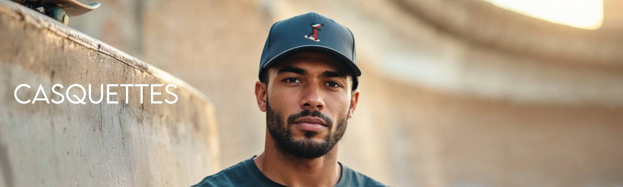 photo d'un homme avec une casquette brodée