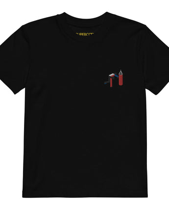 T-shirt enfant design brodé Boxe style Bauhaus - image 10