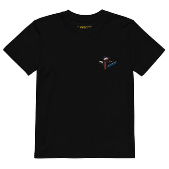 T-shirt enfant design brodé Tennis de table style Bauhaus - image 7