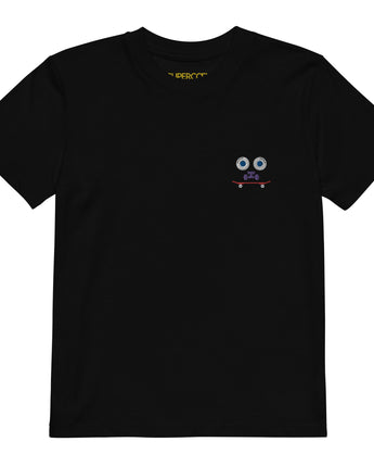 T-shirt enfant design brodé Skateboard style Illusion - image 4