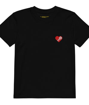 T-shirt enfant design brodé Football style Passion - image 2