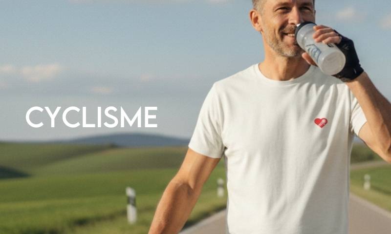 photo d'un cycliste sur route