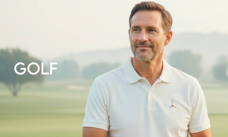 photo d'un golfeur