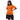 Maillot de sport drapeau autrichien - cœur - Neon Orange